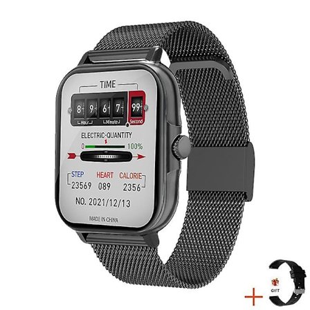 Samtal Smart Klocka Encoder Hd Röstassistent Blodtryck Puls Armband (FMY)