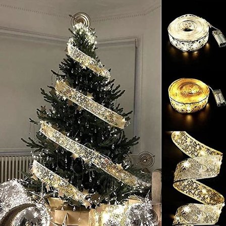 Skinnende Bånd Fe Lys, 5m LED Bånd Julelys Kæde