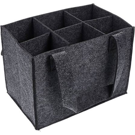 Bärbara Flaskor Vin Filt Handväska kompatibel Picknick Middagsfest Reseförvaring