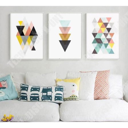 Geometrisk affisch - Nordisk - 30x40cm - Abstrakt - Väggdekoration - Minimalistisk