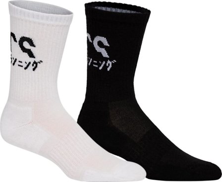 Asics Katakana Sock 2-pack Unisex workout socks Black 39-42