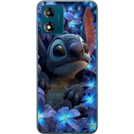 Kompatibelt Mobildeksel til Motorola Motorola Moto E13 Stitch Blant Blomster I Nattlys