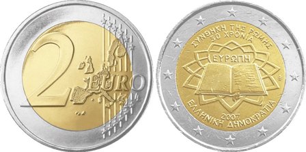 Grækenland 2007 - Rom-traktaten - 2 euro mønt