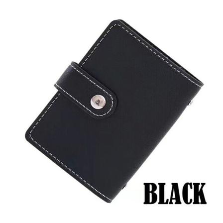 Rfid Blockering Id Kreditkortshållare 26 Kort Slim Pu Läder