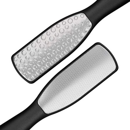 Fotfil (Svart) Professionell Fotrasp Pedikyrverktyg Dubbelsidig