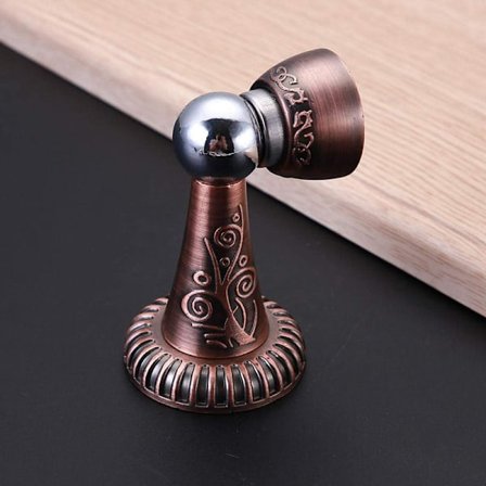 Gammal Röd Dörrstopp 1-pack Retro Stark Magnetisk Dörrstopp i Zink