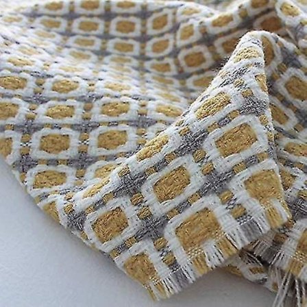 Gul Ternet Varmt Seng Sofa Kasttæppe Kant