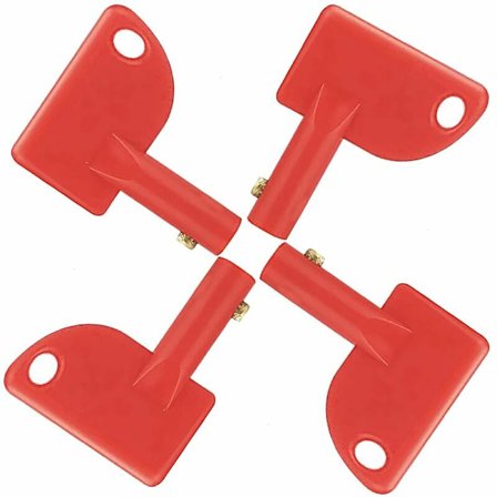 BF 4 st reservnycklar för batterifrånkoppling, universalnyckel för bil, lastbil, husbil, ATV