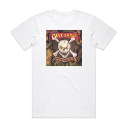 Steve Earle Copperhead Road Album Cover T-Shirt Vit XXXL