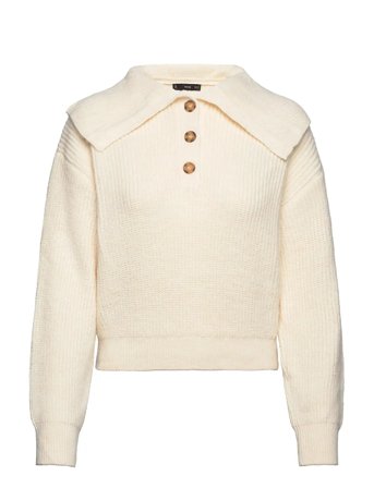 Mango | Buttoned Collar Knit Sweater | S