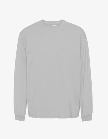 Oversized Organic LS T-shirt - Limestone Grey - XL