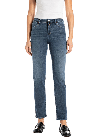 Replay Zolie Straight Leg High Waist Jeans Dam Blå W26/L32