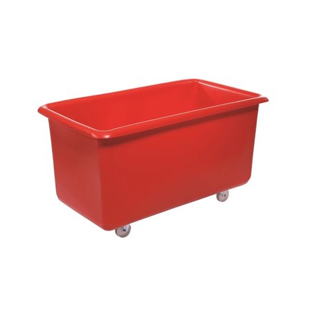 Mobile container truck, 755x1345x730 mm, 455 L, red