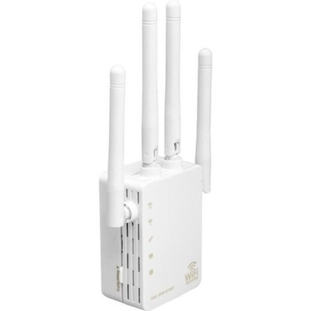 WiFi-forstærker - TD - Dobbeltbånd 2.4G/5G - 1200 Mbps - 4 antenner - Ethernet-port 10/100Mbps