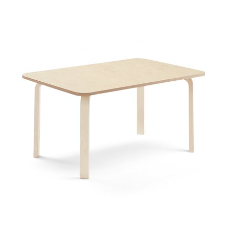 Tisch ELTON, 1200x700x590 mm, Linoleum beige, Birke
