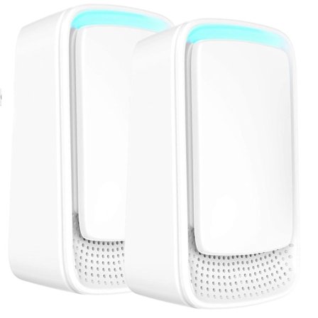 Bärbar Luftrenare Negativ Jon Generator, Filterfri Mobil Luftjonisator, Köksluktborttagare Luftfräschare, Hem, Badrum (Vit [DB]