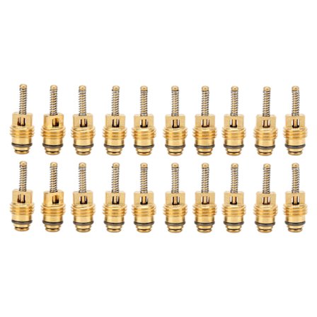 20 st Aluminiumlegering Koppar Automotive AC Högtrycksventil Kärna