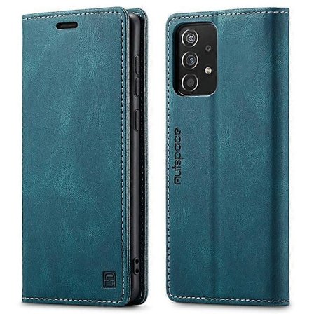 AUTSPACE A01 Serie Kompatibel Med Samsung Galaxy A52 4G/5G/A52s 5G PU Læder Etui RFID Wallet Flip Stand Cover