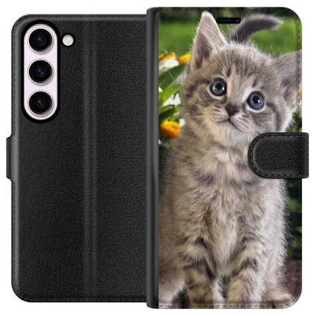 Kompatibelt Lommeboketui til Samsung Galaxy S23 Katt