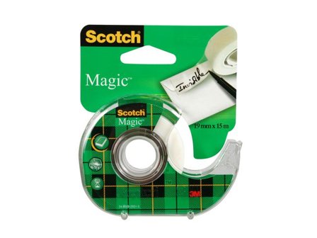 SCOTCH Dokumenttejp, Scotch Magic med hållare 15m x 19mm vit - Lyreco - Kontorsmaterial - Tejp lim och häftmassa - Tejp - Dokument