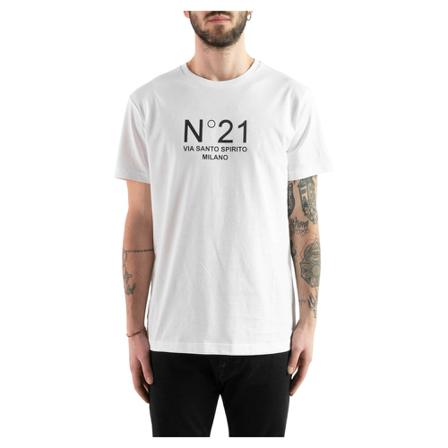 N21 F031-6334 short sleeve t-shirts Hvid, Herre