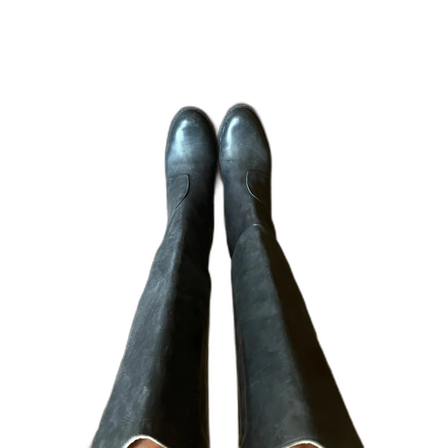 Svarta skinnstövlar från Acne