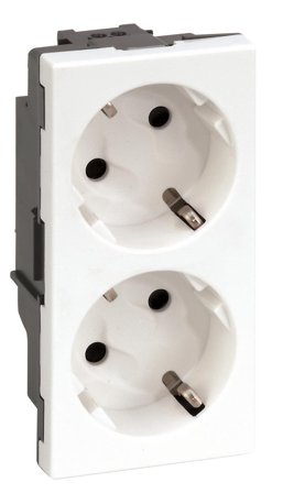 Elit 1172369 Uttag 2-vägs, jordad, Strömbrytare & vägguttag