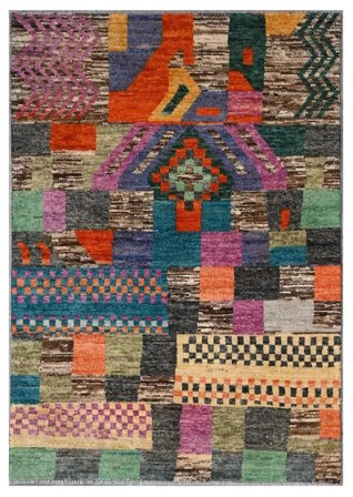 Dywan Moroccan Berber - Afghanistan 117X174 Czarny/Ciemnoczerwony (Wełna, Afganistan)