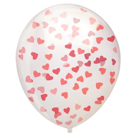 Konfettiballong Hjärtan 100-pack - Partyninja.se
