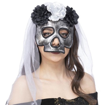 Dødningehovedmaske med Slør