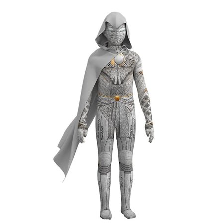 4-9 år Kids Moon Knight Cosplay kostymer Jumpsuit+cape+ cover