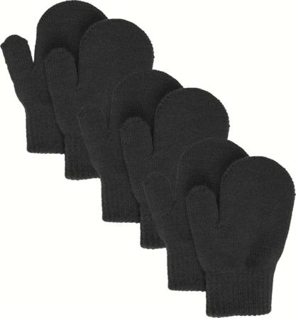 Lindberg Åsbro Magic Mitten 3-Pack everyday gloves Black 1-3 years