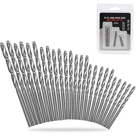 25-pack Hss Microborrset 0,5mm-3mm för Dremel Hantverk DIY Verktyg