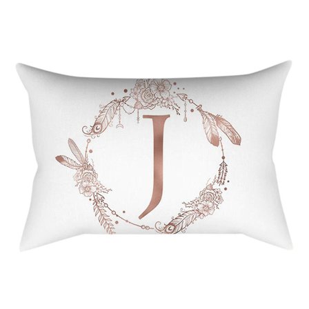 Pudebetræk 30x50 cm Børneværelse Dekoration Bogstav Pude Engelsk Alphabet Pudebetræk