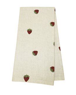 Kjøkkenhåndkle Jordbær Lin