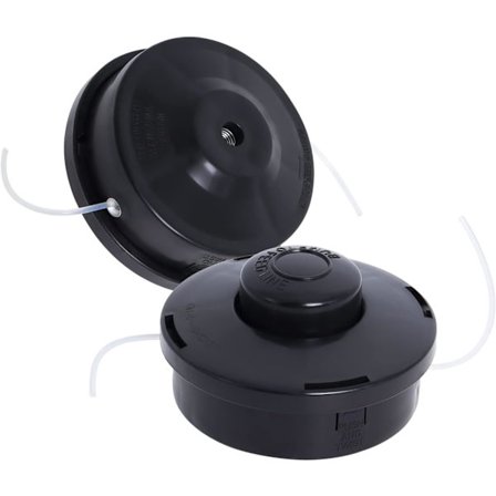 Kompatible trimmerhoder erstatning universal gass trimmer spole hode for M10x 1.25 hage trimmer børste kutter 2 pakke