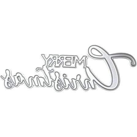 God Jul Brev Metall Skärmaskin DIY Scrapbooking Präglings Stencil