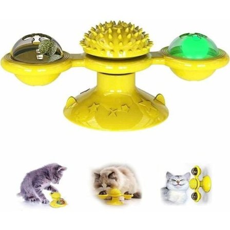 Katt leksaker, virvelleksaker, katt väderkvarn skivspelare katt leksaker katt leksaker skrapa galna spel