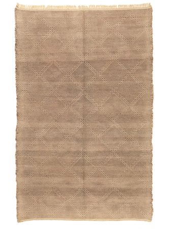 Tapete Oriental High Atlas Kilim 221X345 Castanho/Laranja (Lã, Marrocos)