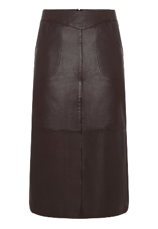 Saki Dagmar Skirt Kjolar Dam Brun 38