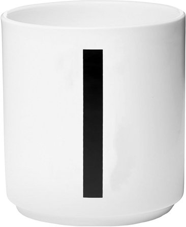 Design Letters Personlig Porcelæn Kop A-Z Hvid I, Tøj & Bolig, Køkken & Bord, Krus & Kopper
