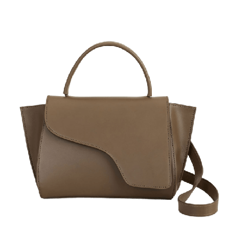 ATP Atelier Arezzo Khaki Brown Leather Handbag Handväskor Dam Grön ONESIZE
