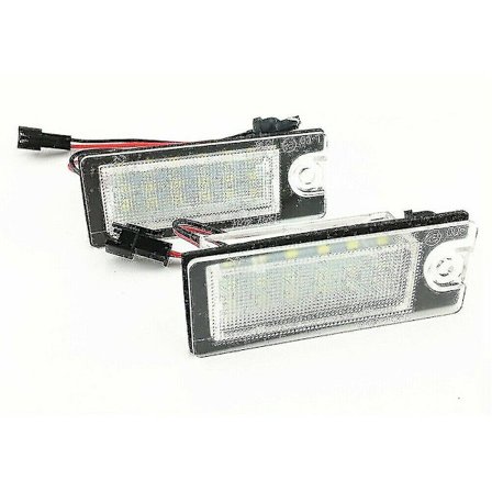 2 st vita LED-nummerplåtslampor för Volvo S80 99-06 V70 Xc70 S60 Xc90 Dxy88 Nummerplåtsbelysning DB
