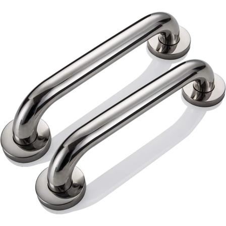 Turvakahvat suihkuihin ja seiniin, 2 pakkausta, 400 mm/16 tuuman ruostumattomasta teräksestä valmistetut tartuntakahvat kylpyhuoneeseen, käsikaiteet 