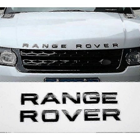 Til Range Rover - Glanssort Bogstavmærke Emblem Sæt til Vogue Sport og Evoque Modeller