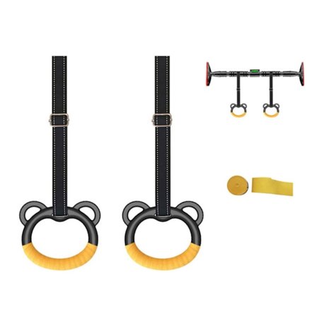 Gymnastikkring for Barn Innendørs 2m 78.7in Fitness Trening Løfteassistent Trener Pull Rings