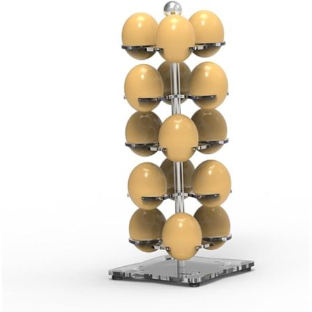 Ägghållare träd ägghållare burk organisatör för kylskåp displayhyllor förvaring äggförvaringsställ äggförvaringsdisplayställ Advanced Chocolate, 11 x 
