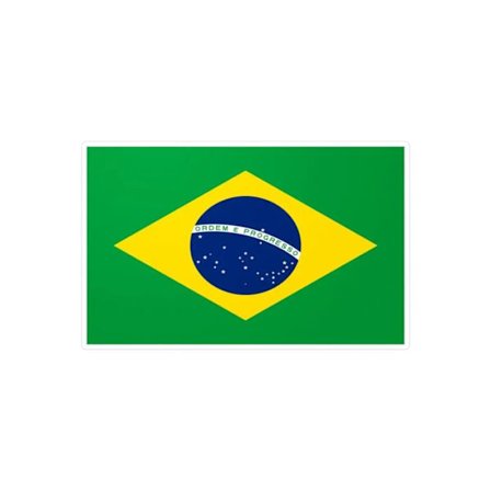 Autocollant - Flerfärgad - Brasilienflagga - 3 cm - PVC - 1000 stycken