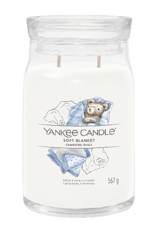 Yankee Candle Signature Medium Jar Soft Blanket Ljus & ljusstakar Vit 568 g