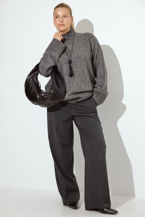 NA-KD Anzughose mit Pattentaschen-Detail - Business Hosen - Grau - EU 34